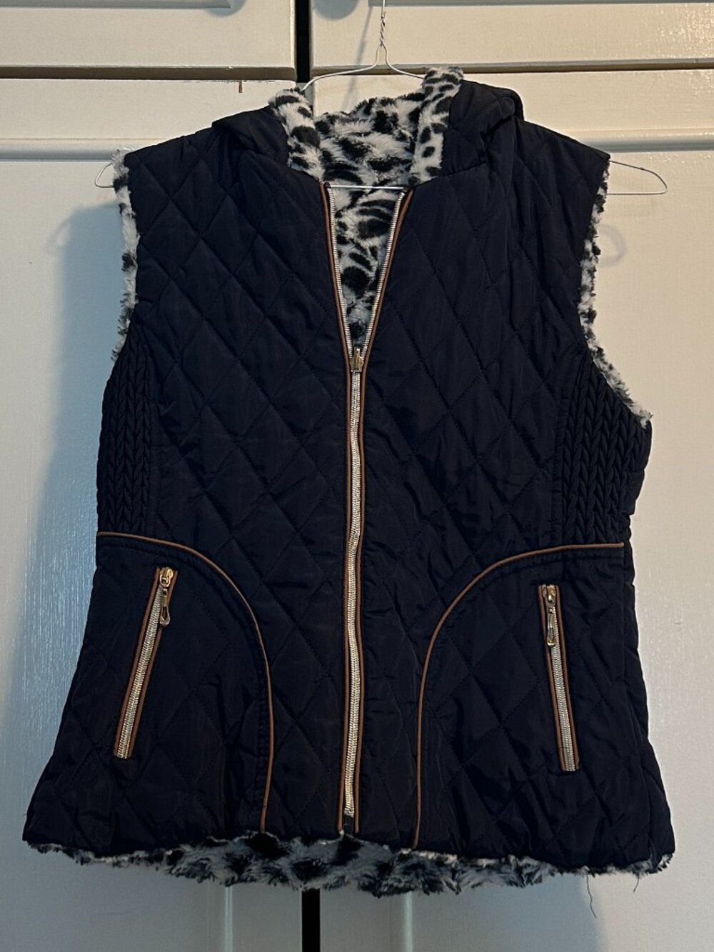 Reversible Navy Blue Vest